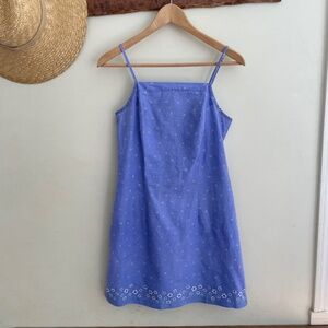 Vintage | Cotton Daisy Floral Print Summer 90s Y2K Mini Dress